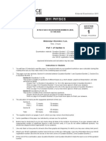 2011 Physics Examination Paper PDF