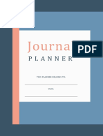 Editable Journal Planner Template - A4 PDF