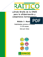 Habilidades Previas Al Braille 0-24 Meses Guía Por Áreas PDF