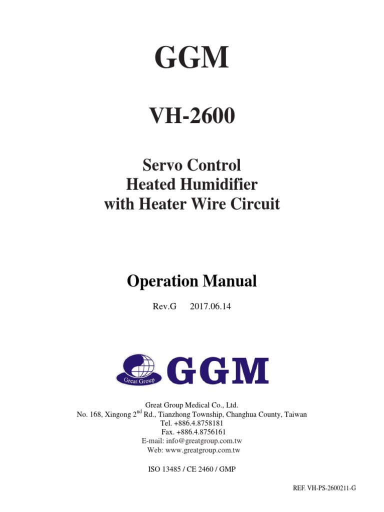 Vh 2600 Operation Manual Rev G Ce2460 20170710 Pdf Mains Electricity Electromagnetic Interference
