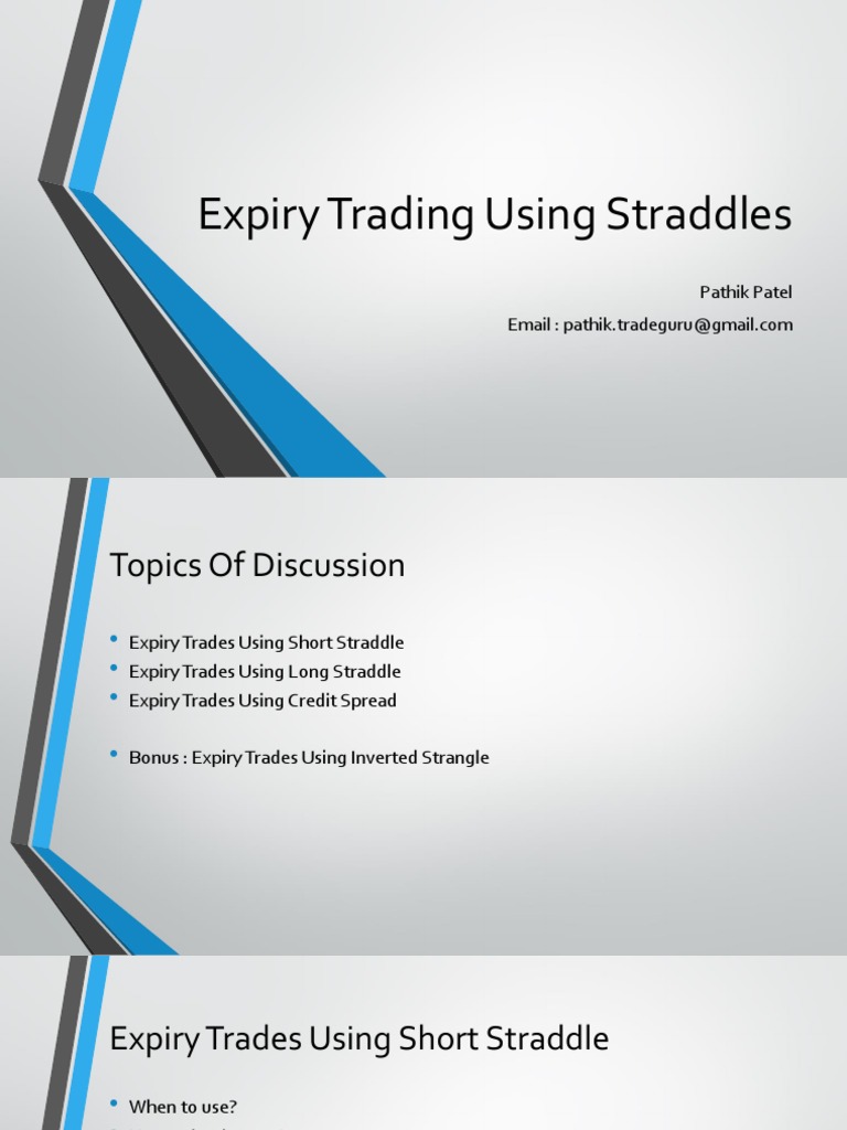 Inverted Strangle Expiry Trading Guide | PDF | Option (Finance ...