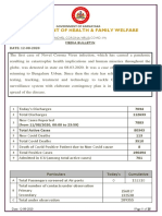 Karnataka COVID-19 Media Bulletin Highlights Daily Case Numbers