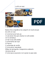 Receta de Pan de Café Con Nuez