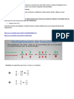 Fracciones Multiplicación y División