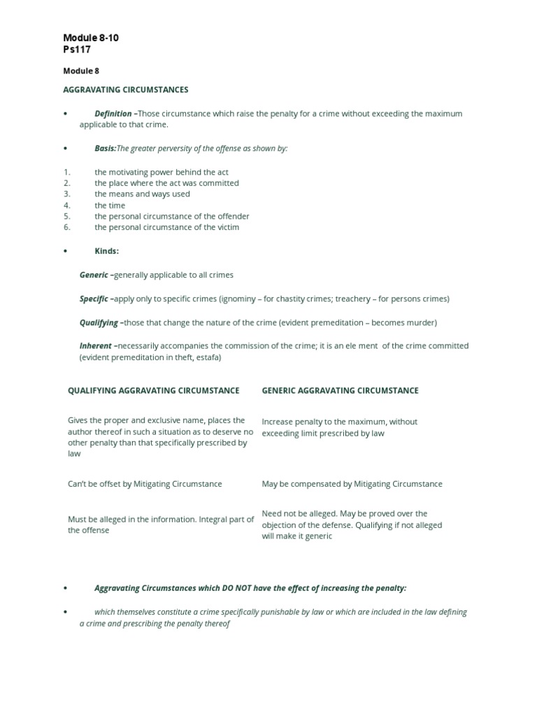 Crim Lay Mod 8 10 PDF Sentence (Law) Murder