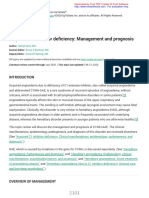 Acquired C1 Inhibitor Deficiencymanagement and Prognosis