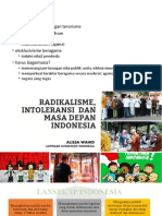 Alissa Wahid RADIKALISME & INTOLERANSI DI INDONESIA