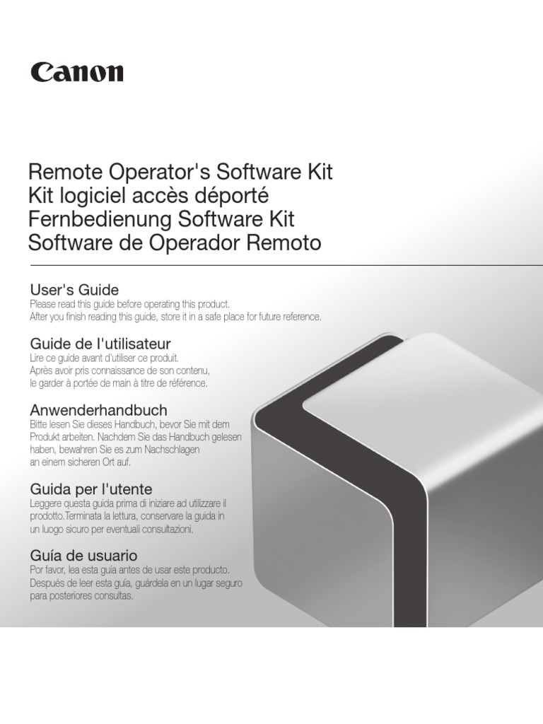 Canon Remote Operator Kit | PDF | Microsoft Windows | Ip Address