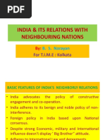 India & Its Relations With Neighbouring Nations