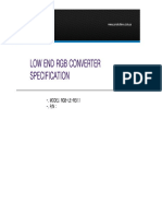 Low End RGB Converter Specification: - . Model: Rgb-Le-Rev.1 - . P/N