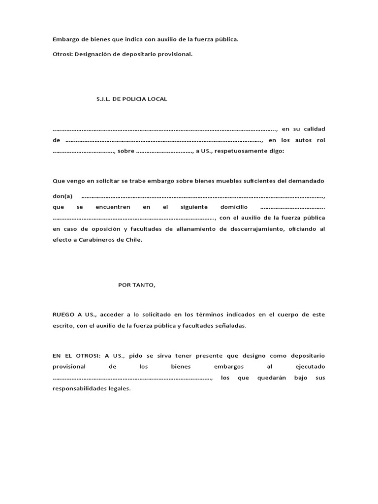 Formulario De Orden De Embargo Cómo Parar Un Embargo En España Y