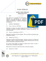 Ficha Técnica: Careta para Fumigar Referencia 5150