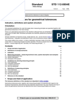 Measuring Principles For Geometrical Tolerances: Standard STD 112-0004E