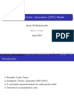 Dornbusch, Fischer, Samuelson (DFS) Model: Seyed Ali Madanizadeh