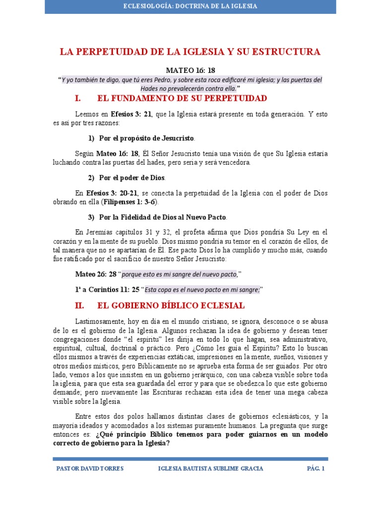 Estructura y Perpetuidad de la Iglesia | PDF | Sacerdote | Iglesia Católica