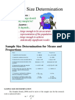 Sample Size Determination