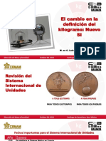 El Cambio en La Definición Del Kilogramo Nuevo SI - Luis Becerra PDF
