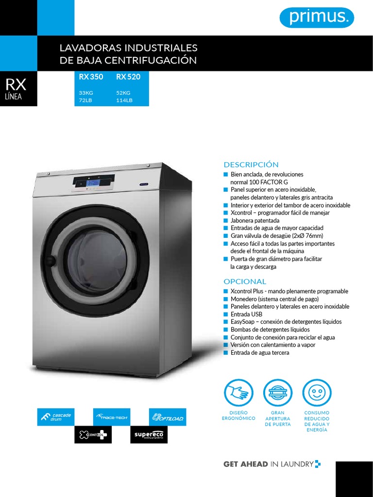 Primus Techspecs RX350 RX520 Specifications | PDF | Agua | Química