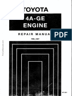 Toyota 4A F 4A GE Engine Service and Maintenance Manual PDF