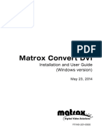 Matrox Convert DVI Installation and User Guide - 5.0