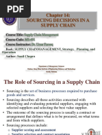 Chapter 14 - Sourcing Decisions in A Supply Chain