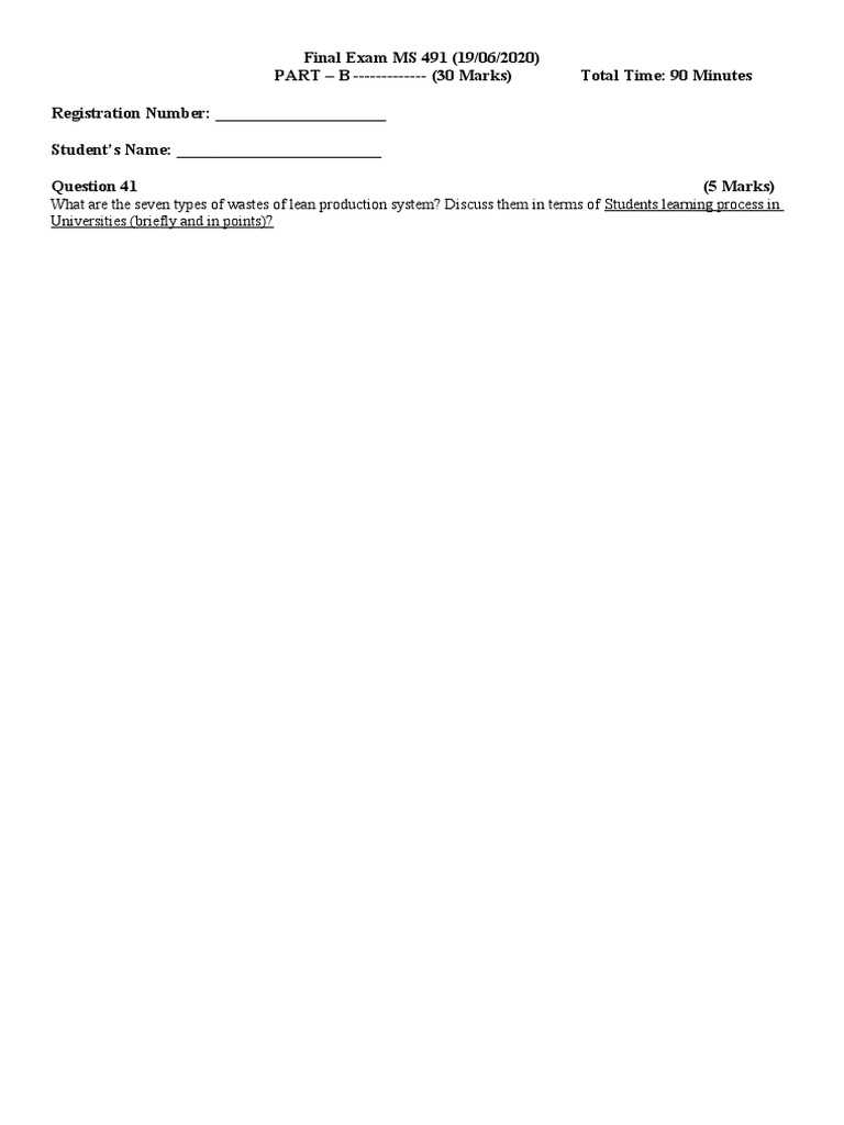 MS 491 Final Exam Overview | PDF | Mean | Applied Mathematics