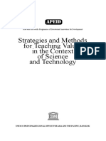 Strategies and Methods For Teaching Values in The Context of Science and Technology