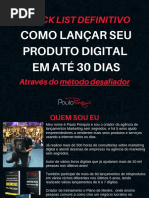 Check lis definitivo para lançar em até 30 dias - Paulo Ponquio