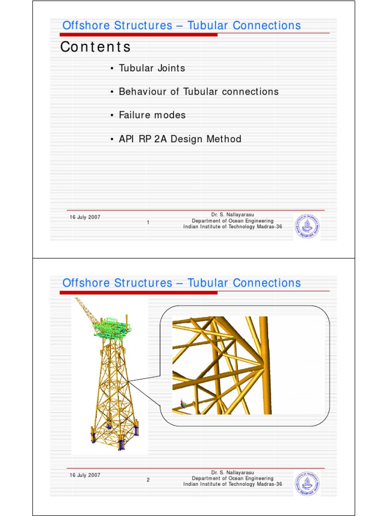 Tubular Connections in Offshore Structures | PDF | Strength Of ...