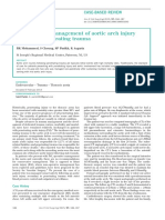 Aortic Arch Injury Following Penetrating Trauma