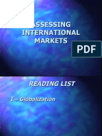Assessing International Markets