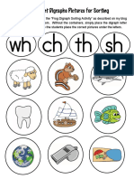 SH TH WH CH: Consonant Digraphs Pictures For Sorting