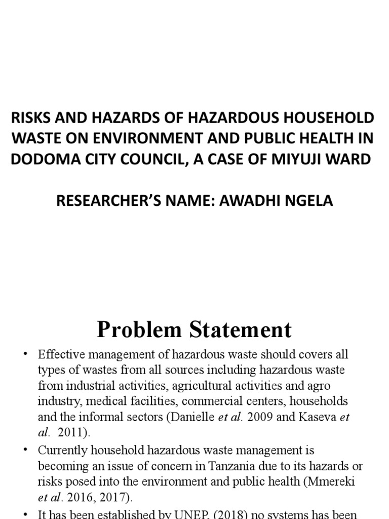 Household Hazardous Waste Management PDF Hazards Waste Management