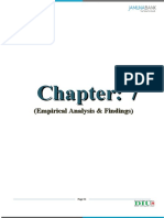 Chapter 7 Empiricial Analysis and Findings