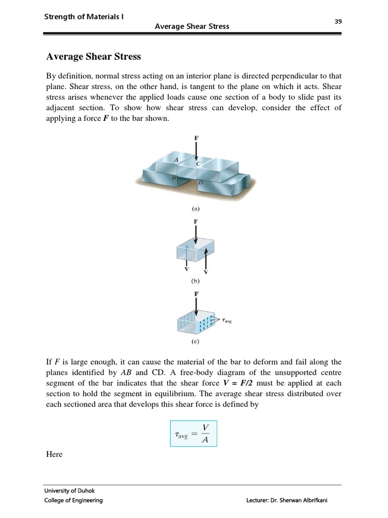 Shear and Bearing Stress Analysis | PDF | Rivet | Stress (Mechanics)