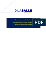 Habilidades de Comunicación Oral y Escrita. Primaria 2018