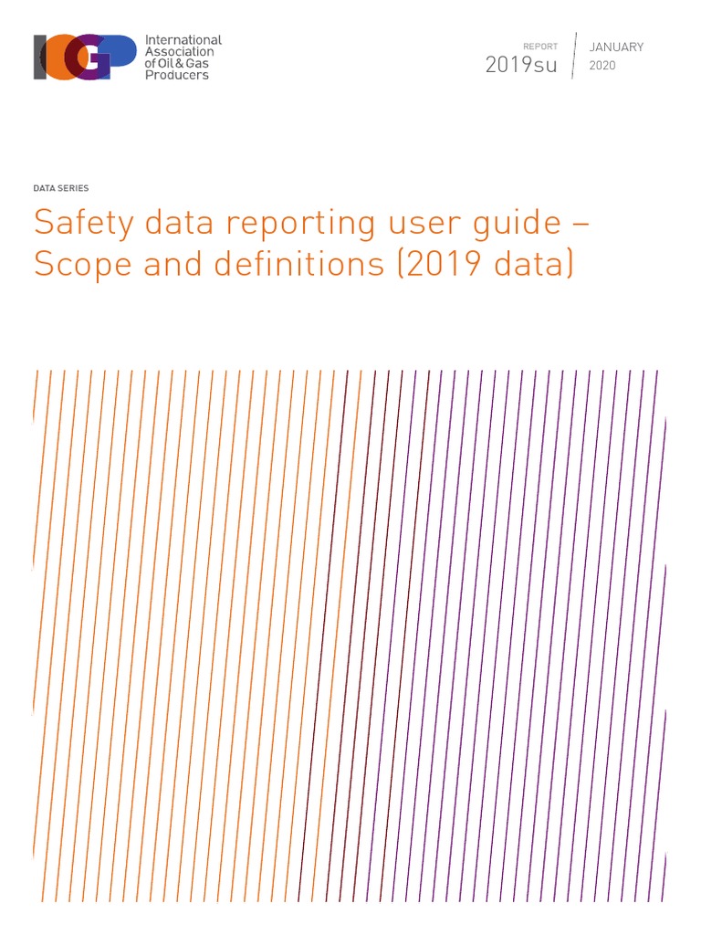 Safety Data Reporting User Guide - Scope and Definitions (2019 Data ...