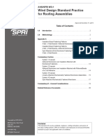 Wind Design Standard Practice For Roofing Assemblies: Ansi/Spri Wd-1