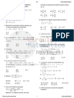 Álgebra - Inecuación de Grado Superior e Inecuación Fraccionaria