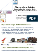 The Burden of Prostate Cancer in The Region, in The Context of The Global Burden of Disease Project