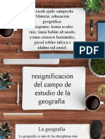 2.1 Resignificaion Del Campo de Estudio de La Geografia