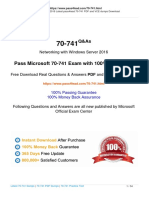 Pass Microsoft 70-741 Exam With 100% Guarantee: Networking With Windows Server 2016
