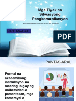 Mga Tiyak Na Sitwasyong Pangkomunikasyon 4