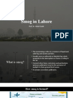 Smog Issues in Pakistan