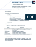 Evaluación - SumativaU2 (Estructura y Formato)