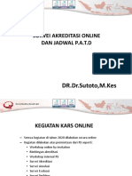 Survei Akreditasi Online dan Jadwal P.A.T.D