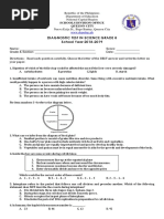 Diagnostic Test in Science Grade 8 School Year 2018-2019: Schools Division Office Quezon City