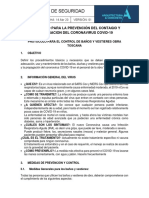 PSC-003 Protocolo para Funcionamiento de Baños y Vestieres - Toscana PDF
