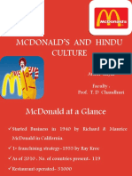 Mcdonald - S and Hindu Culture