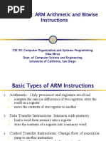 Lecture 7: ARM Arithmetic and Bitwise Instructions